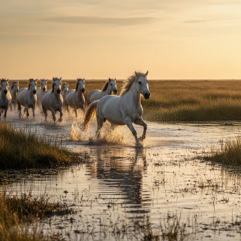 Élevage de chevaux camarguais : manade, caractéristiques et prix