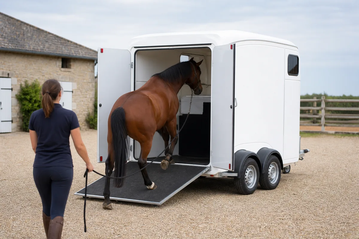 Transport de chevaux : van, camion, papiers et conduite
